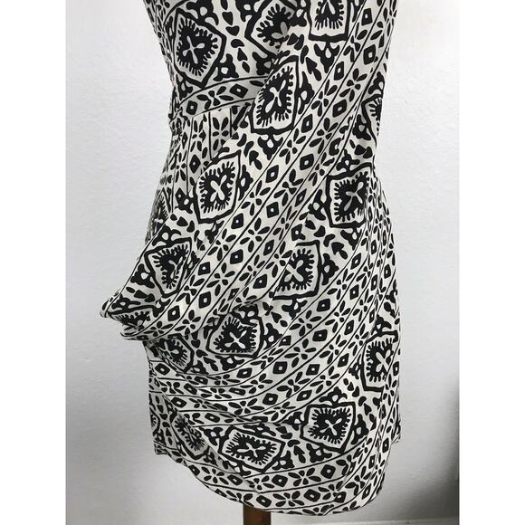 Nanette Lepore Print Silk One Shoulder Mini Dress - Picture 3 of 12